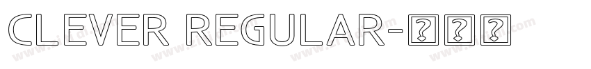 Clever Regular字体转换